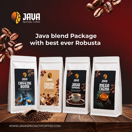 Saving JAVA Blends with  Peaberry Fine Robusta pakage