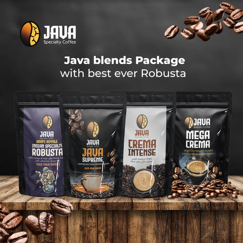 JAVA Blends with Specialty Robusta pakage